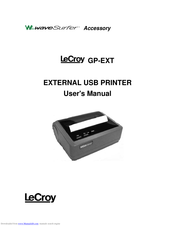LeCroy GP-EXT User Manual
