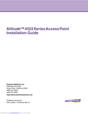 Extreme Networks Altitude 4522 Series Installation Manual