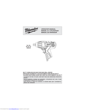 Milwaukee 2455-20 Operator's Manual