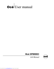 Oce CPS900 User Manual