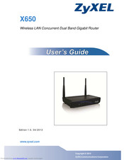 ZyXEL Communications X650 User Manual