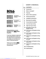 Boss Audio Systems ONYX NX1800.1 User Manual