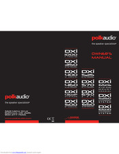 Polk Audio DXi1001 Owner's Manual