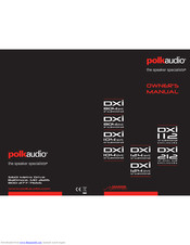 Polk Audio DXi124DVC Owner's Manual