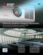 Mitsubishi electric WD8700U Manuals 