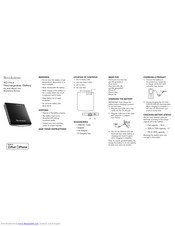 Brookstone 92-Hour Rechargeable Battery Start Manual