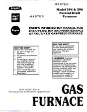 Bryant 396 User's Information Manual