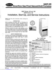 Carrier 58DP Series Installation, Start-Up And Service Instructions Manual