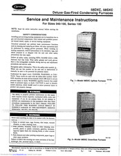 Carrier DELUXE 58DXC Service And Maintenance Instruction