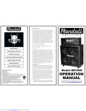 Randall Diavlo RD100H Operation Manual