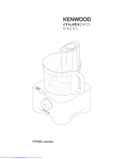 Kenwood FP980 series Quick Manual