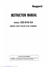 Ikegami ICD-810-24 Instruction Manual