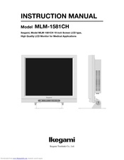 Ikegami MLM-1581CH Instruction Manual