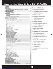 Cobra 29 LX CAMO User Manual