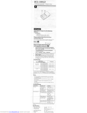 Sony BCG34HLD4EN User Manual