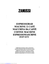 Zanussi ZCOF637X Manual