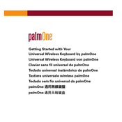 palmOne 3169WW - Universal Wireless Keyboard Getting Started Manual