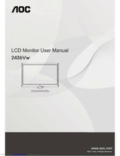 Aoc 2436V - Manuals | ManualsLib