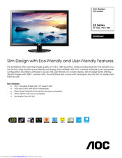 AOC E2425SWD Datasheet