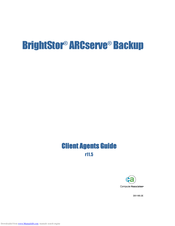 Computer Associates BrightStor ARCserve Backup Manual