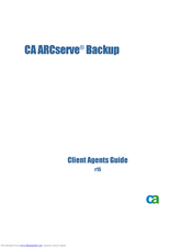 CA ARCserve Backup Manual