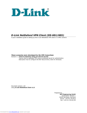 D-Link DS-605 - VPN Client - PC User Manual