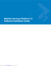 Motorola Mobility Services Platform 3.3 Software Installation Manual
