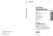 Sony FWD-42B2 Operating Instructions Manual