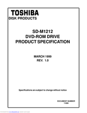 Toshiba SD-M1212 - DVD-ROM Drive - IDE Specifications