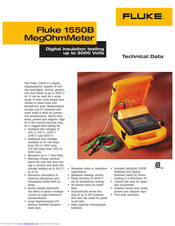 Fluke 1550B Technical Data
