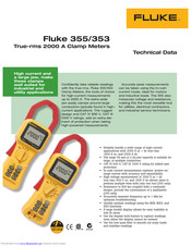 Fluke 355 Specifications