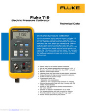 Fluke 719 30G Series Technical Data