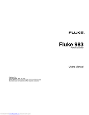 Fluke 983 User Manual