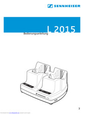 Sennheiser L 2015 Instructions For Use Manual