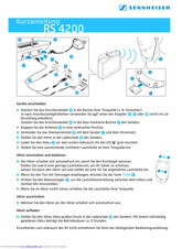 Sennheiser Quickguide RS 4200 Quick Instructions