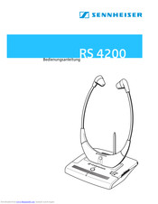 Sennheiser RS 4200 Instructions For Use Manual