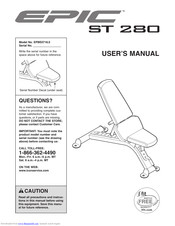 Epic Fitness St 280 Bench Manual