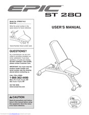 Epic Fitness St 280 Manual