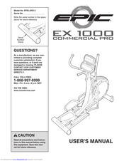 Epic Fitness 1000 Ex Elliptical User Manual