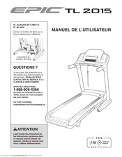 Epic Fitness Tl 2015 Treadmill Manuel De L'utilisateur