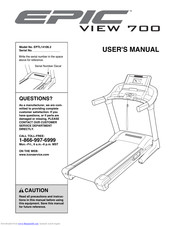 Epic Fitness View 700 Treadmill User Manual