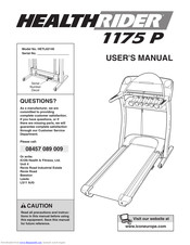 HealthRider 1175 P Treadmill User Manual