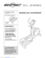 Epic Fitness El 2980 Elliptical Manuel De L'utilisateur