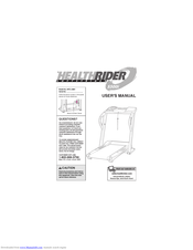 HealthRider 500i Treadmill User Manual