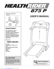 HealthRider 875p Treadmill User Manual