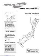 Healthrider Crosstrainer 800s Elliptical Manual