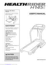 Healthrider H145t Treadmill Manual