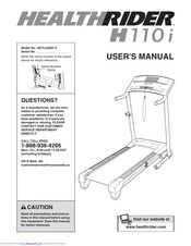 HealthRider H 110i Treadmill User Manual
