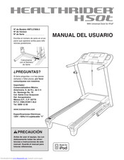 HealthRider H50t Cwl Treadmill Manual Del Usuario