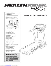 HealthRider H80t Treadmill Manual Del Usuario